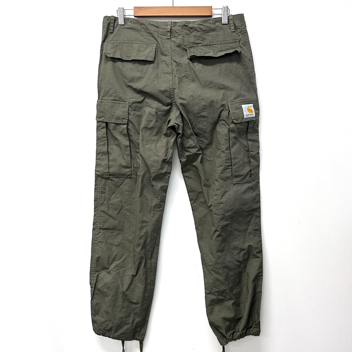 칼하트 립스탑 카고 스트링 팬츠 바지 밀리터리 워크웨어 카키 M 상품이미지5
