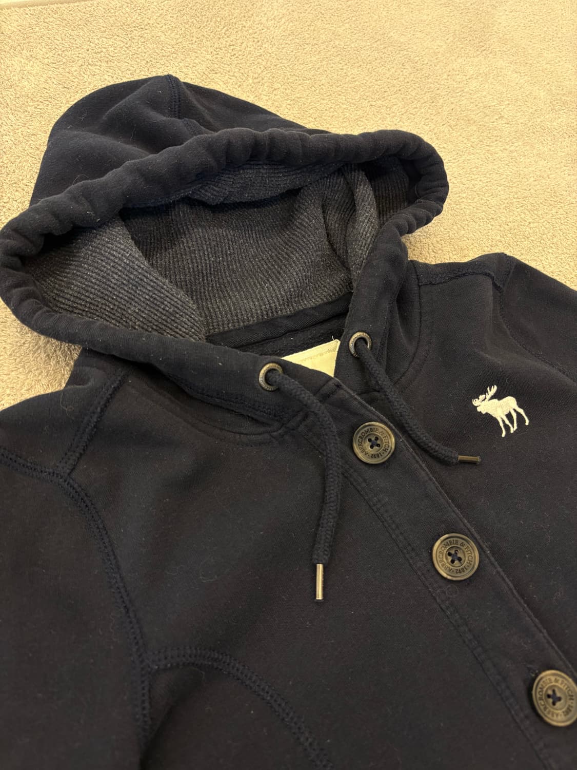 아베크롬비 네이비 후드집업 상품이미지4