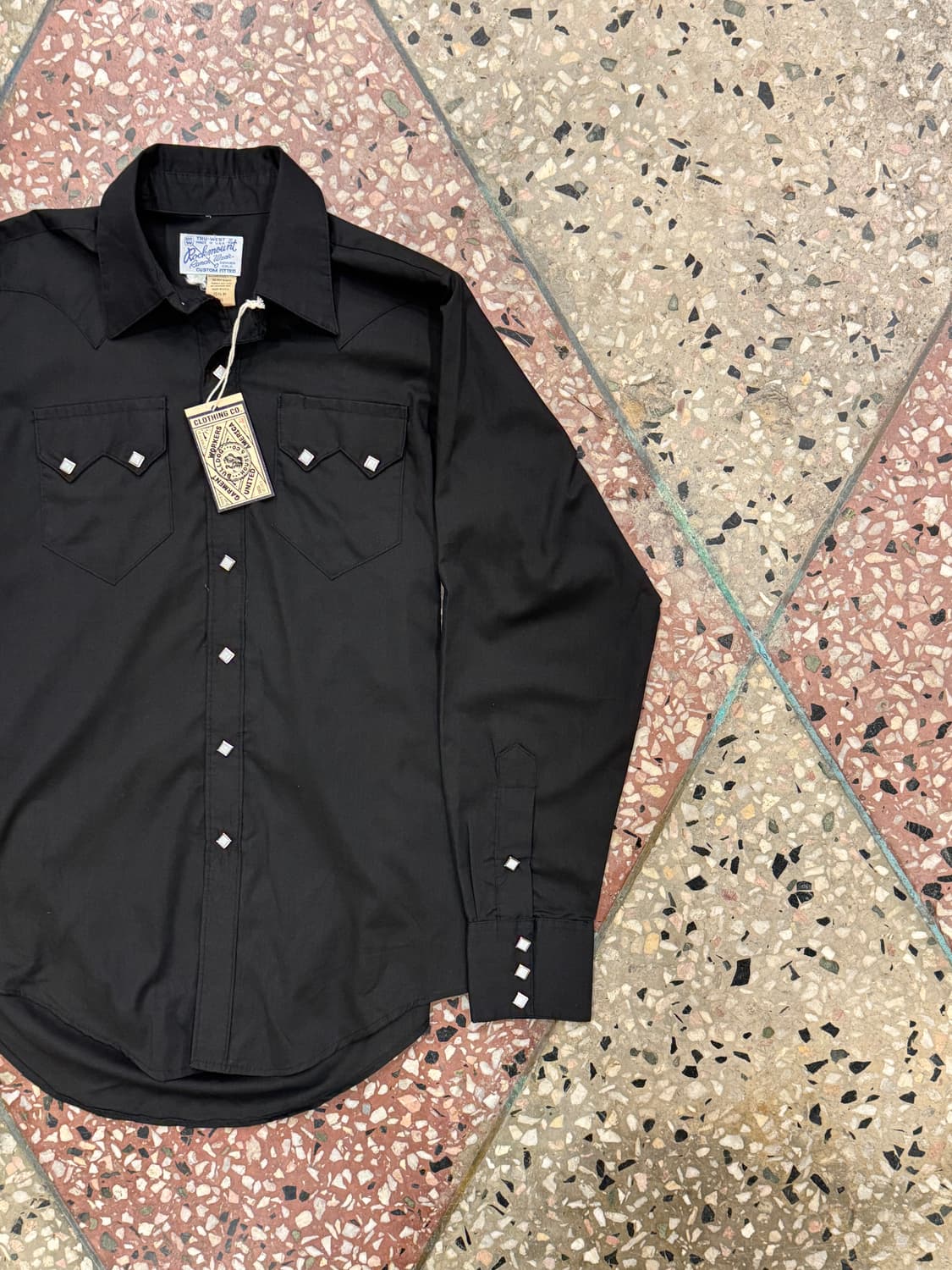 70s 락마운트 웨스턴셔츠 블랙 (15.5) 상품이미지3