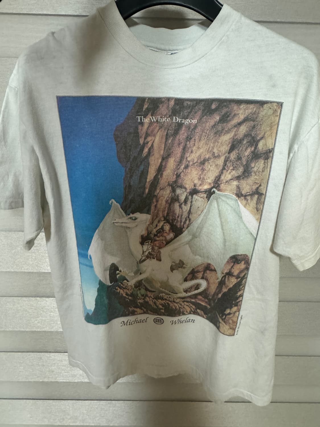 90s 마이클 웰런 화이트 드래곤 티셔츠 상품이미지1