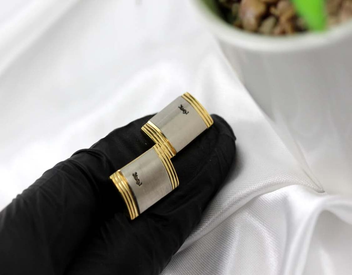 입생로랑 B+등급 남자 명품 커프스 빈티지 상품이미지5