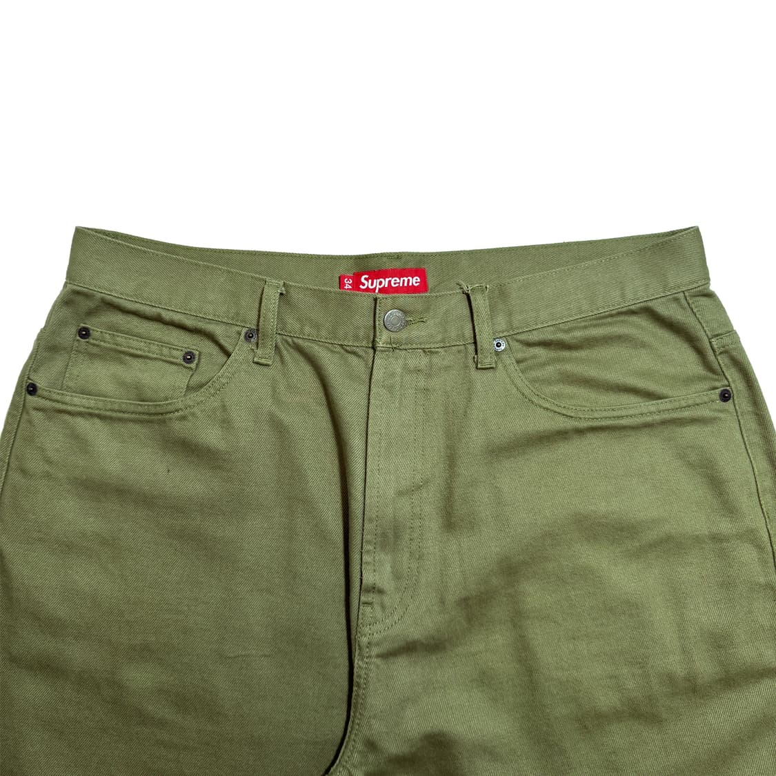 슈프림 배기 데님 팬츠 그린 상품이미지3
