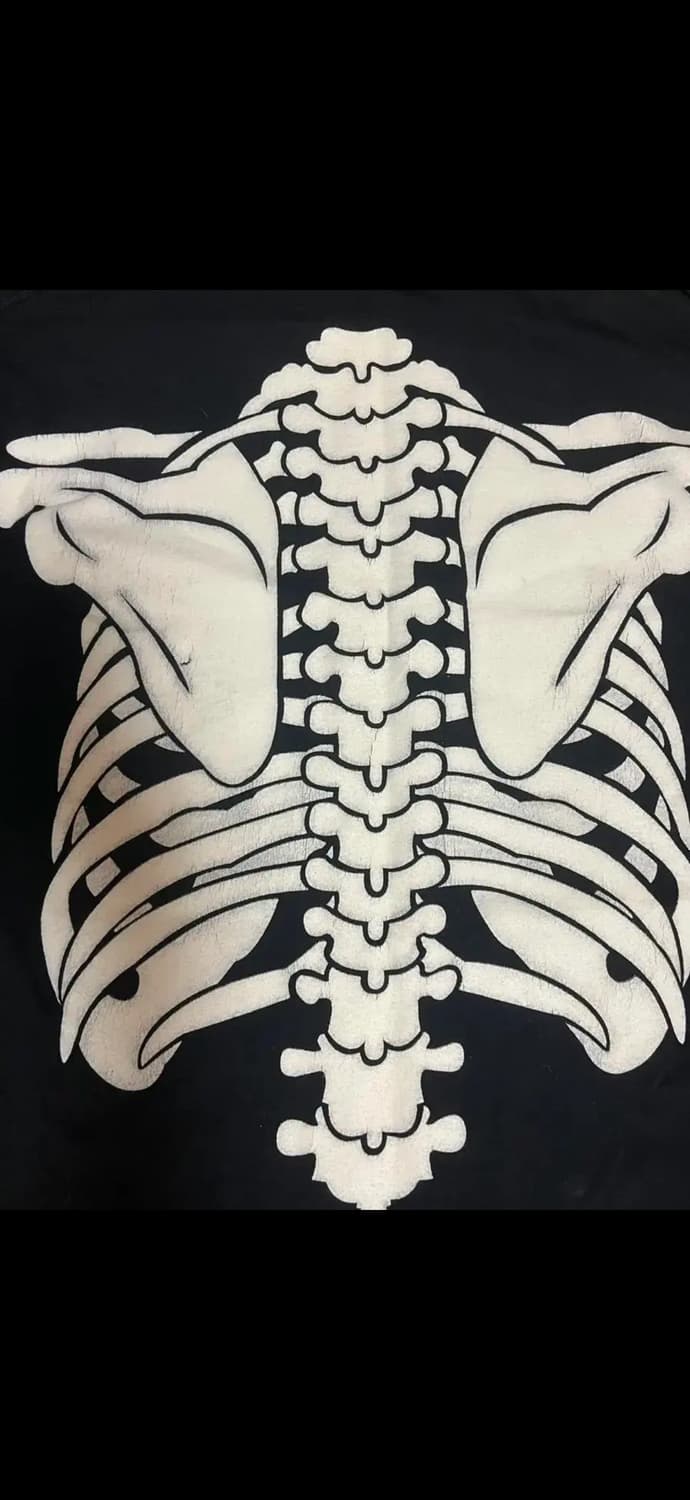 90s 빈티지 미스피츠 본 밴드티(뼈티) XL사이즈 상품이미지5