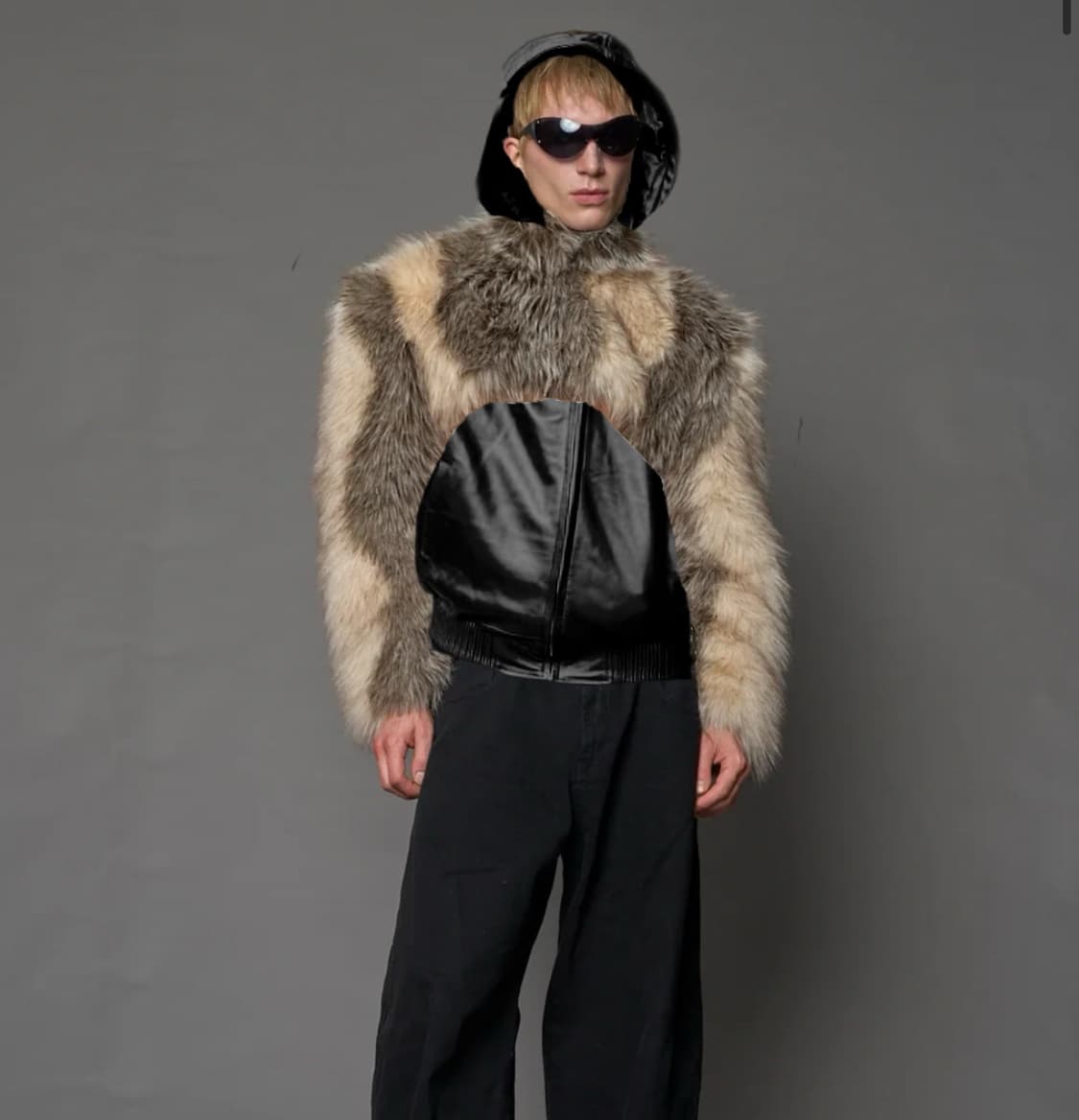 나밀리아 25FW 카티빨 퍼 볼레로 크롭 집업자켓 상품이미지1