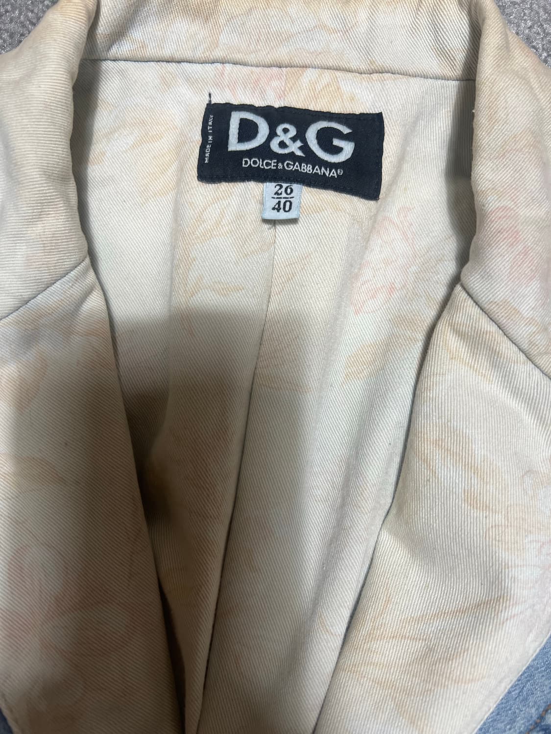 돌체앤가바나 D&G 00s 빈티지 데님 자켓 상품이미지2