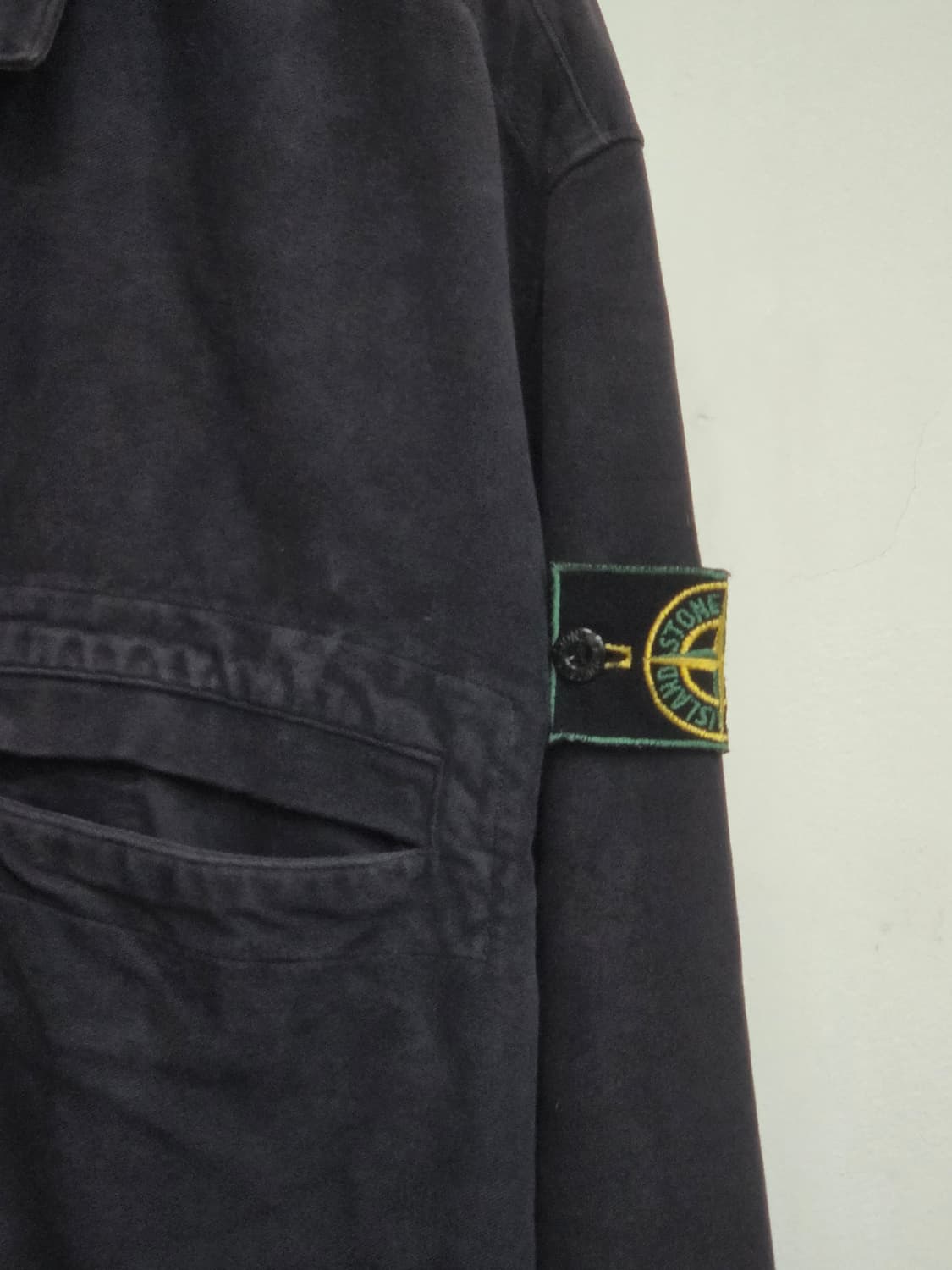 97AW 스톤 아일랜드 그린 엣지 몰스킨 스냅 버튼 재킷 상품이미지3