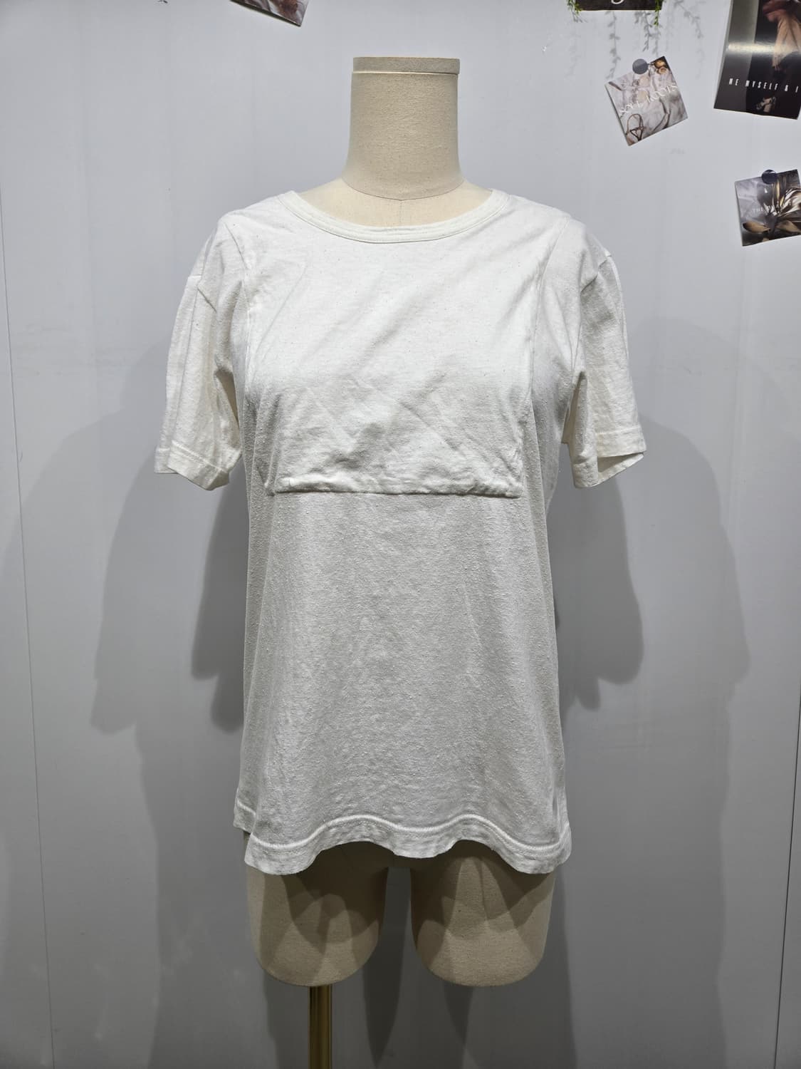 꼼데가르송 무지 화이트 반팔 티셔츠 상품이미지1