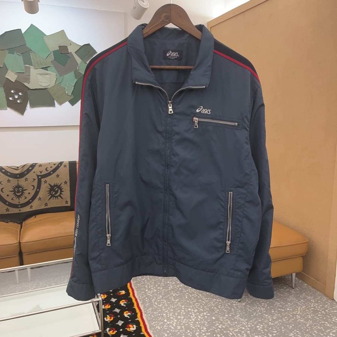 아식스 올드스쿨 레트로 바람막이 워크 자켓 105 C07295 상품이미지3