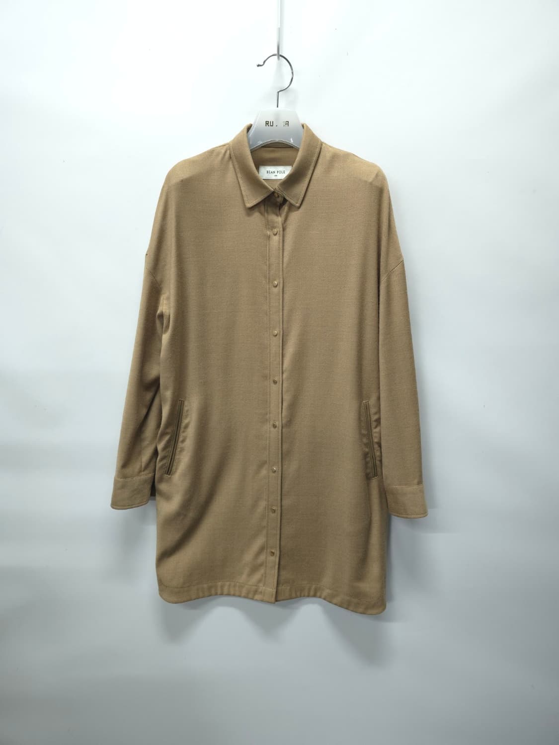 빈폴 여성용 울 혼방 롱 셔츠 자켓 (55~66) 상품이미지1