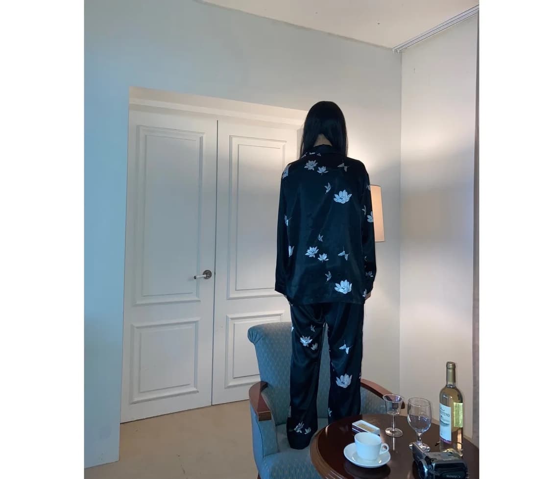 ddeeediedii 연꽃 잠옷 세트 상품이미지6