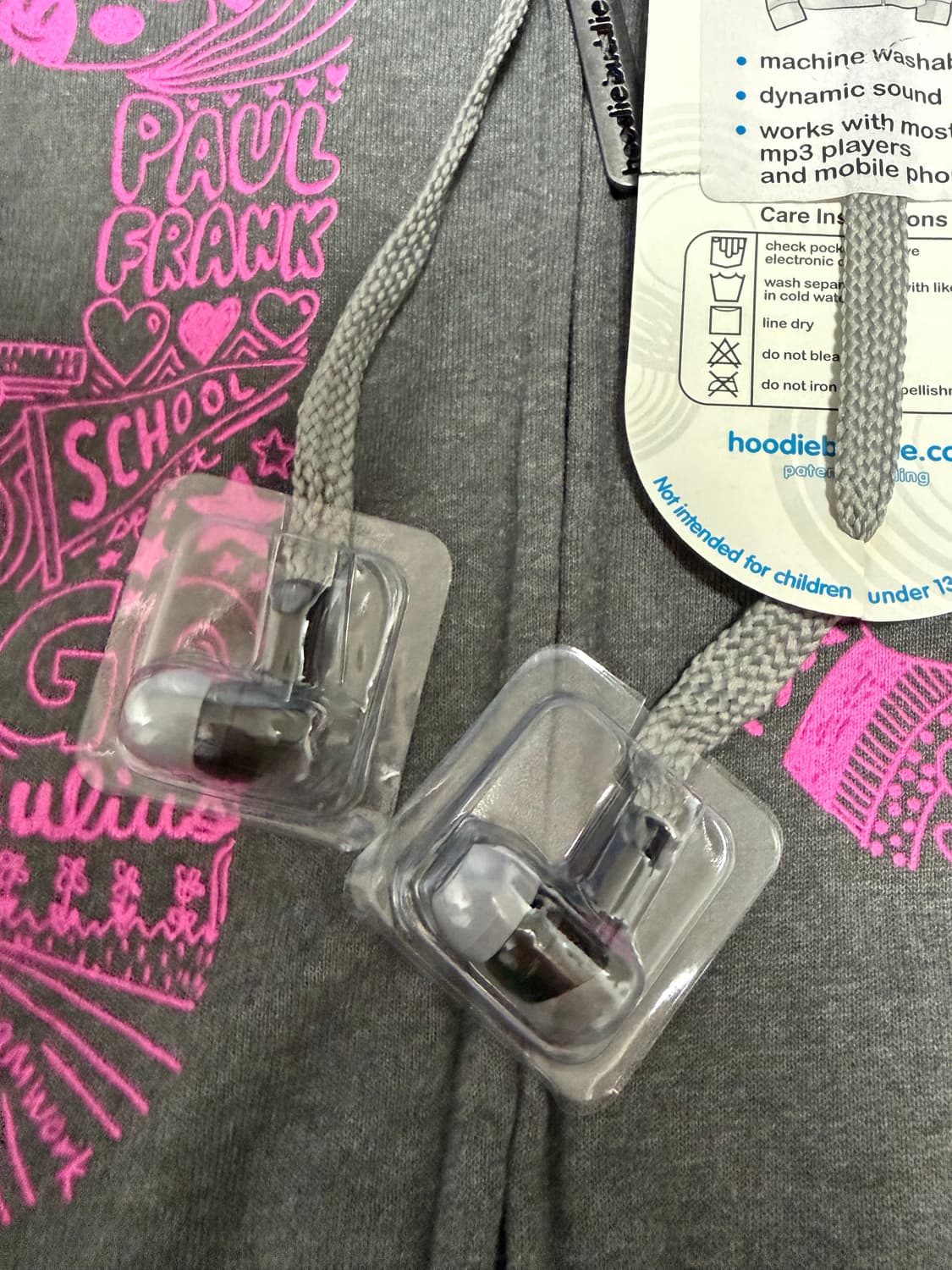 폴프랭크 후디버디 헤드폰 후드집업 상품이미지3