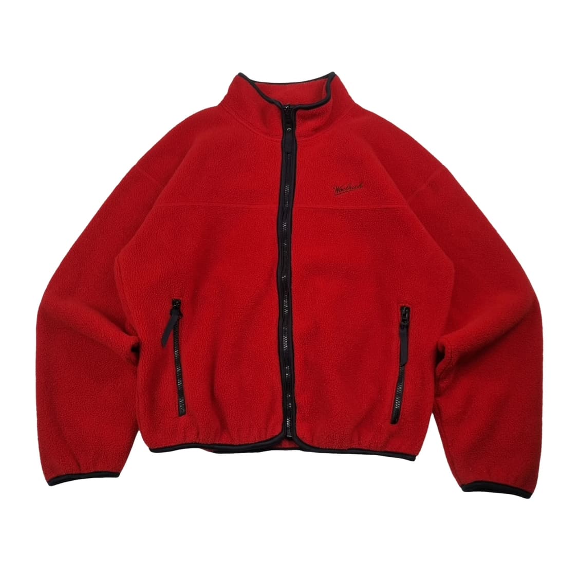 울리치 woolrich 빈티지 레드 후리스 M  상품이미지1