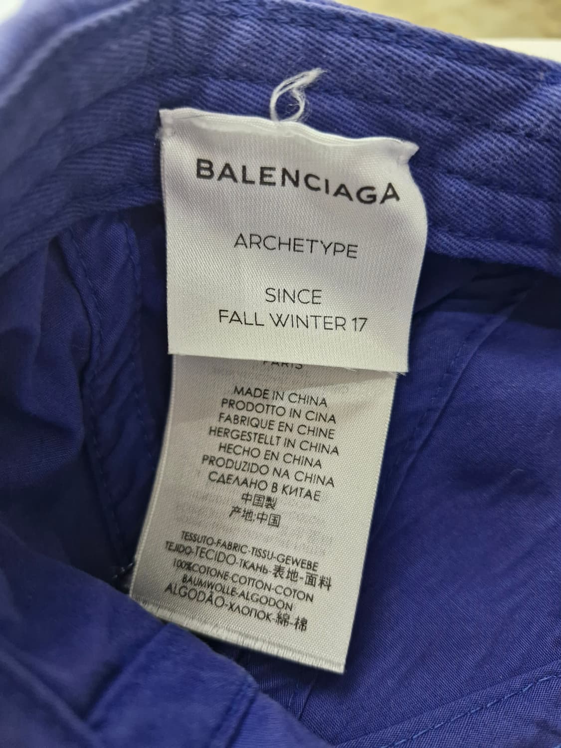 Balenciaga 발렌시아가 웨이브로고 볼캡 네이비 상품이미지5