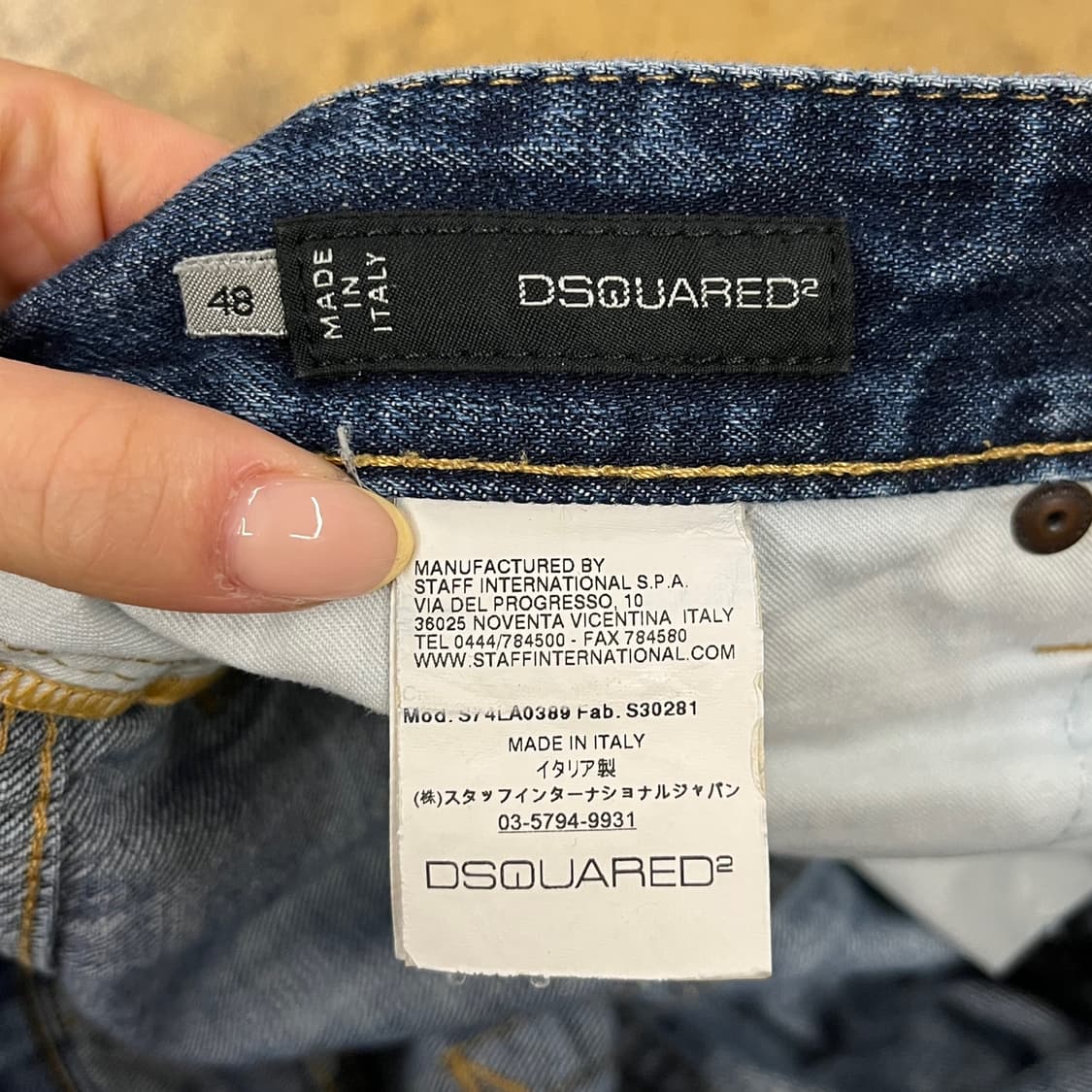 [정품/48] Dsquared2 디스퀘어드 블루 데님 청바지 b19 상품이미지4