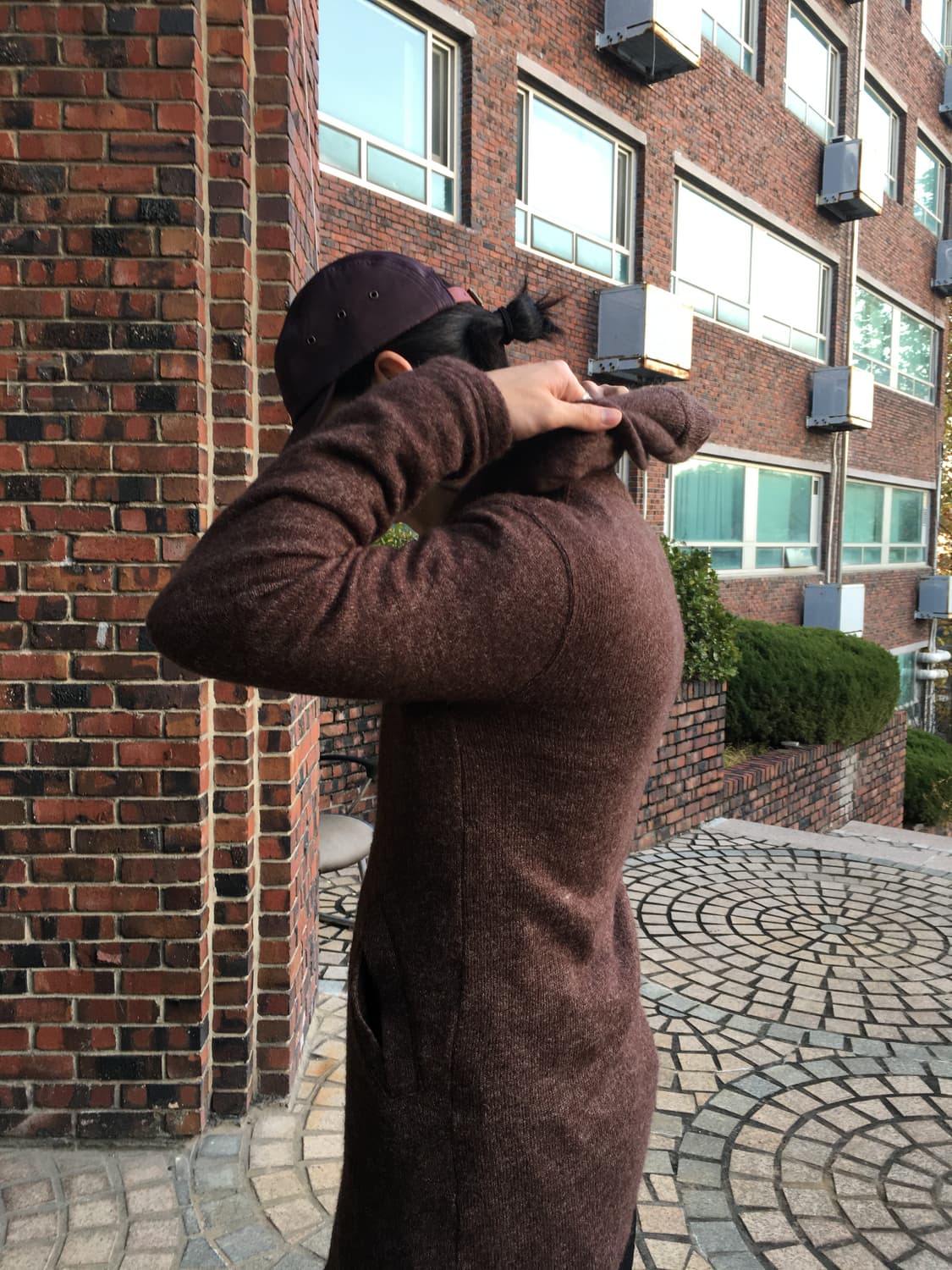 꼼데가르송 옴므 플러스 니티드 후드코트 상품이미지1