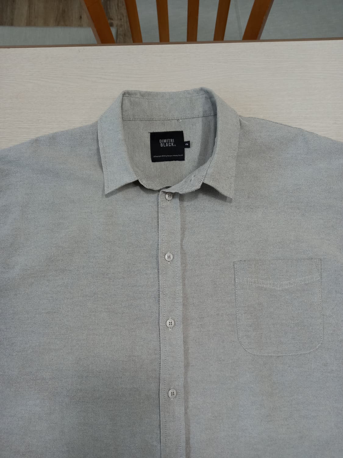 2XL110 DIMITRI BLACK 반팔셔츠 그레이 2XL-228 상품이미지3