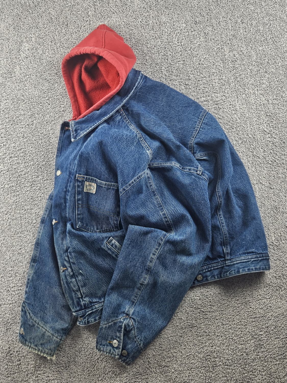 90's 폴로 컨트리 후디 데님 트러커 자켓 ( XL ) / 10582 상품이미지3