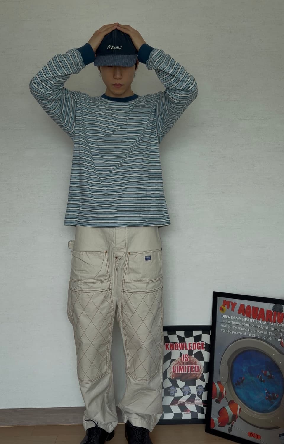 캐피탈 씬 캔버스 럼버 팬츠 키나리 (4) 상품이미지3