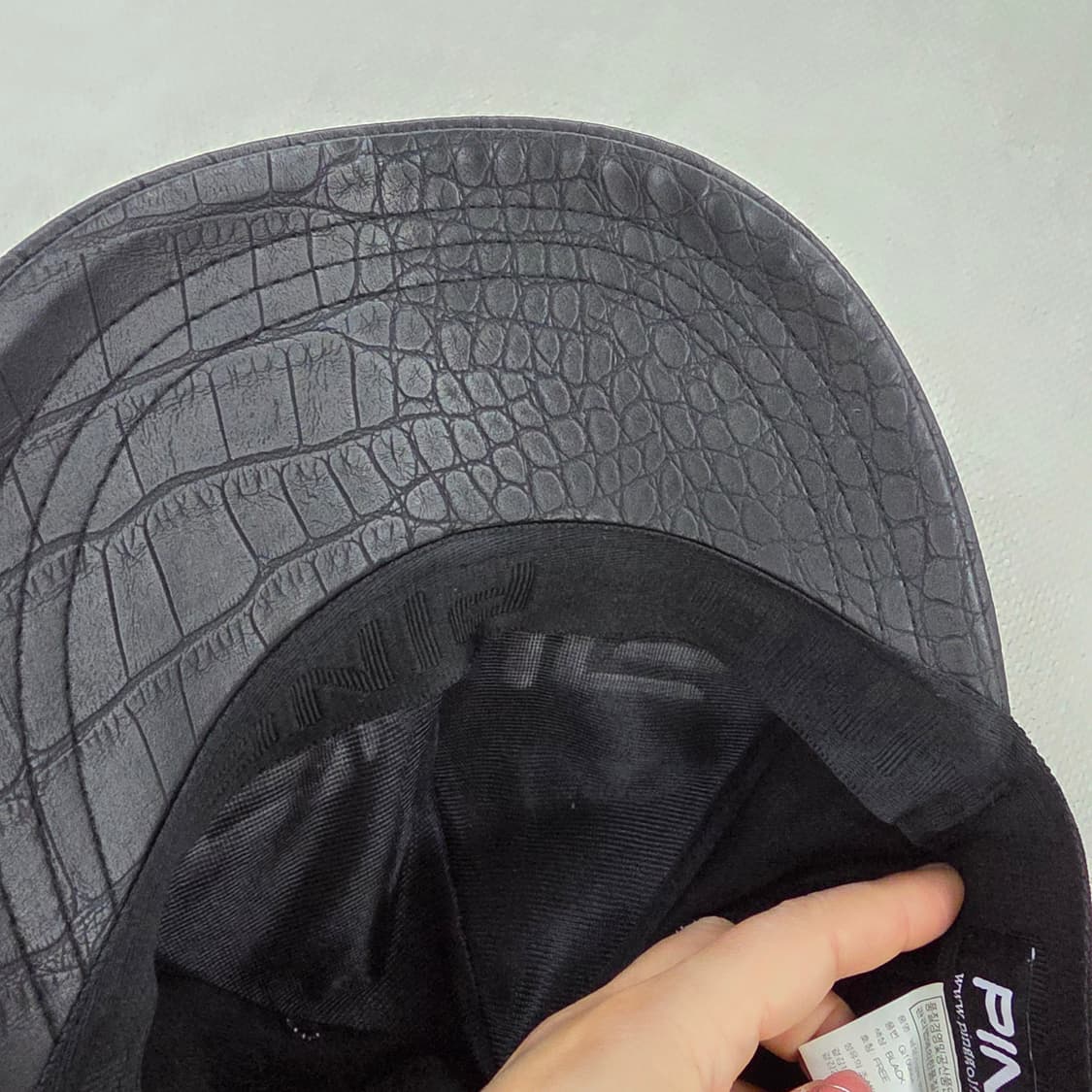 [F] 핑 골프 남성 스냅백 뱀피 패턴 모자 1229J 상품이미지4