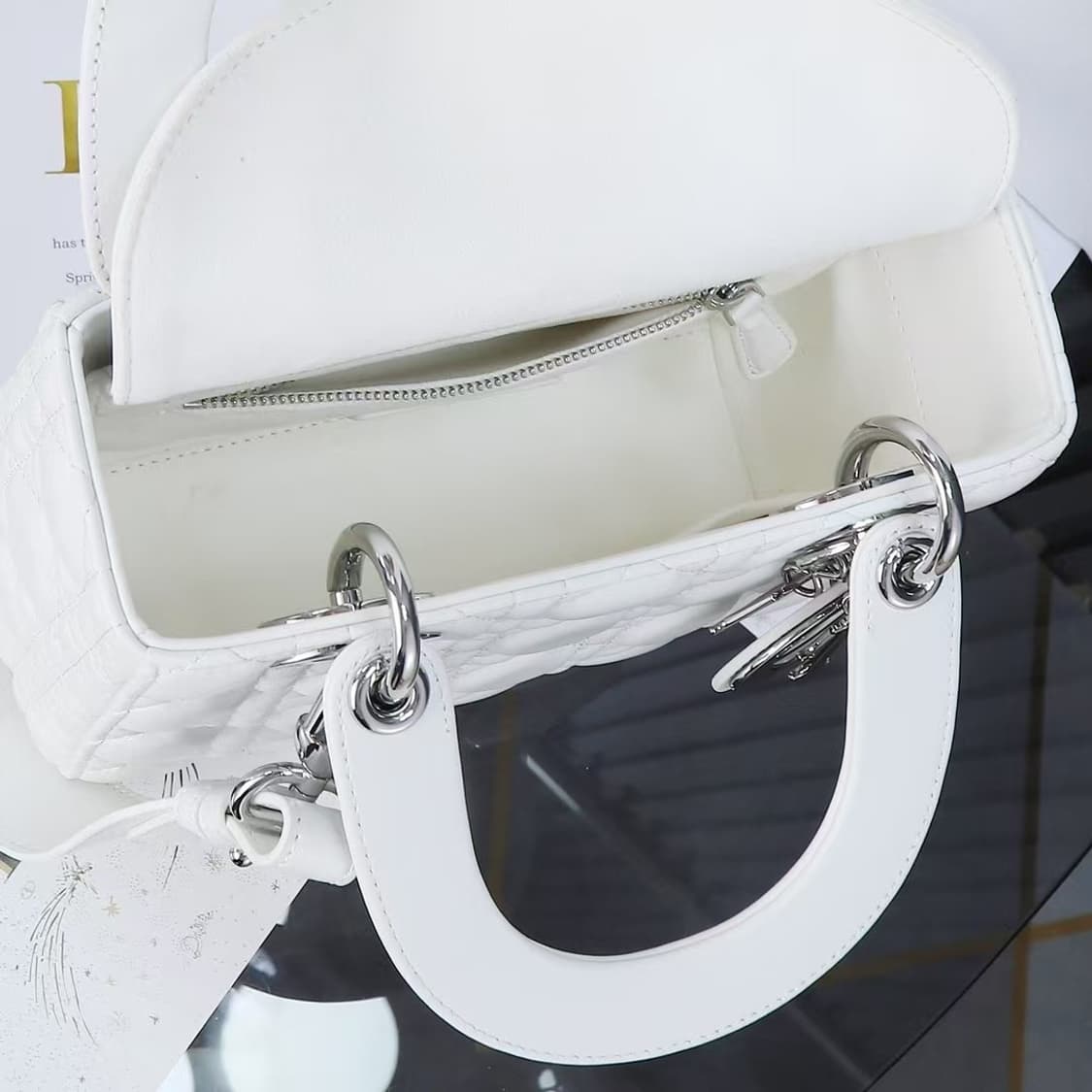 디올 레이디 디올 스몰 까나쥬 상품이미지8