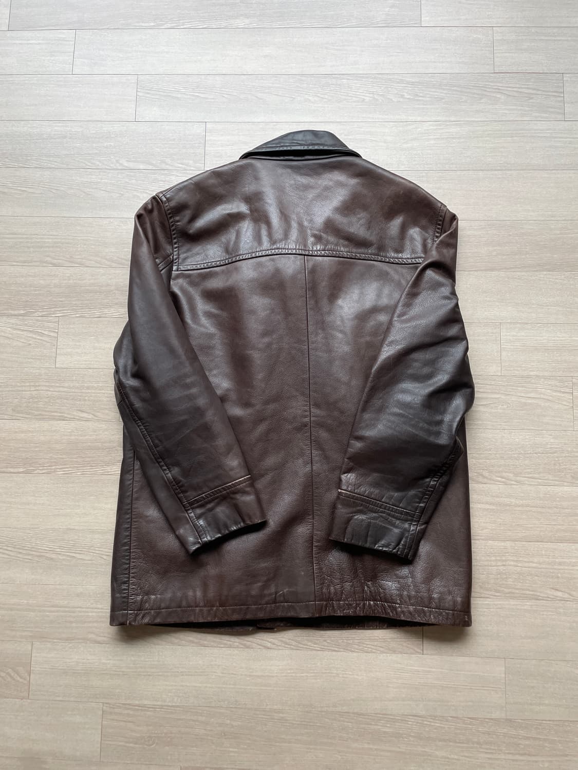 90s 올드갭 레더 카코트 브라운 gap carcoat 상품이미지2