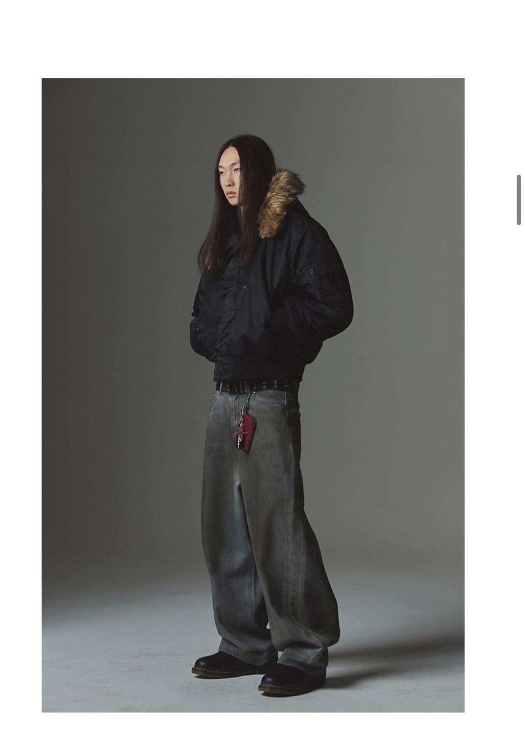 (새상품)(L)낫포너드Fur Hooded N2B Bomber Jacket 상품이미지7