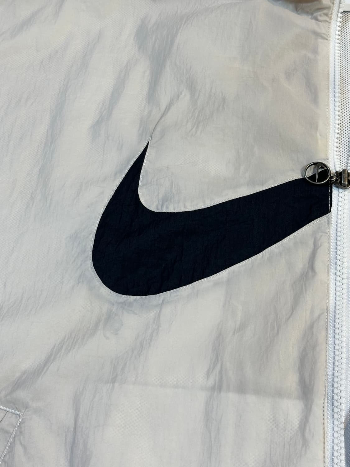 나이키 NIKE 신형 빅스우시 우븐 바람막이 자켓 화이트 우먼스 상품이미지4