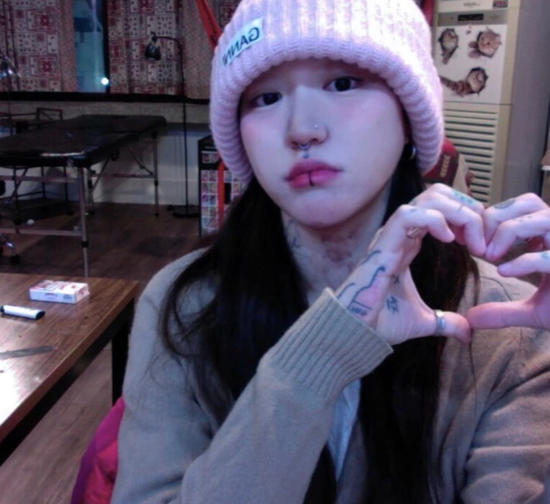Ganni 비니 라일락 핑크 상품이미지3