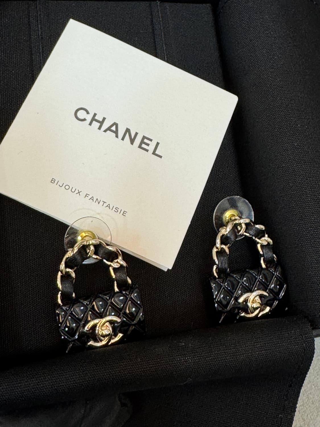 샤넬 카프스킨 체인백 가방 귀걸이 이어링 상품이미지2