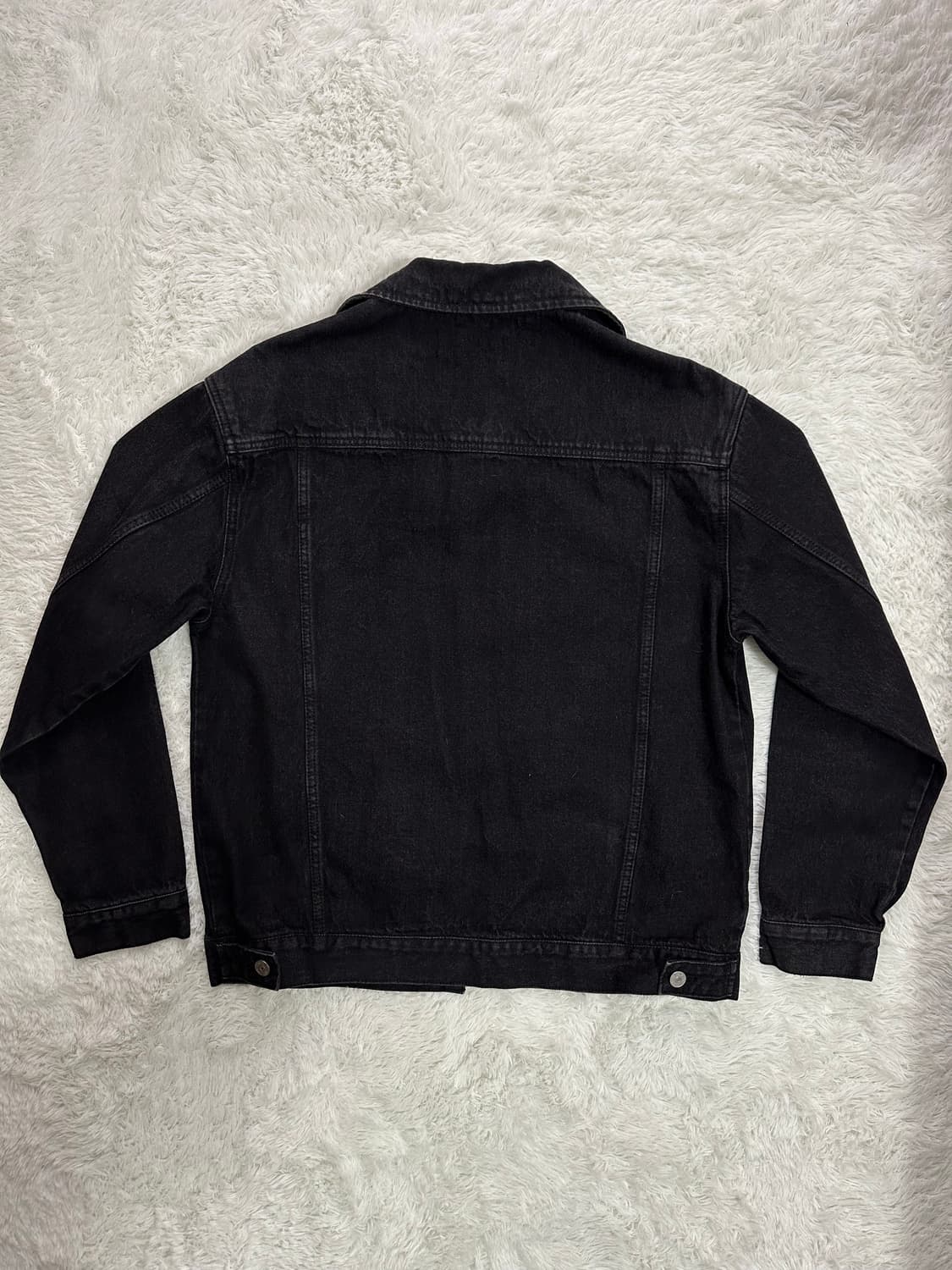 86road Washing denim jacket (Black) M 상품이미지3