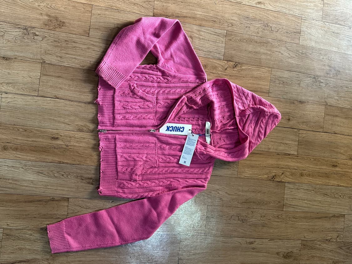 척(chuck) 니트 후드집업 상품이미지2