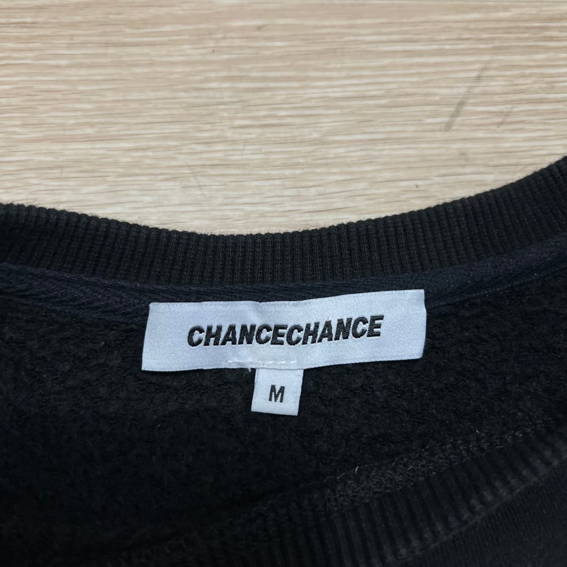 챈스챈스 남여공용 아치 로고 기모 맨투맨 크루넥 티셔츠 [블랙] M/95 상품이미지4
