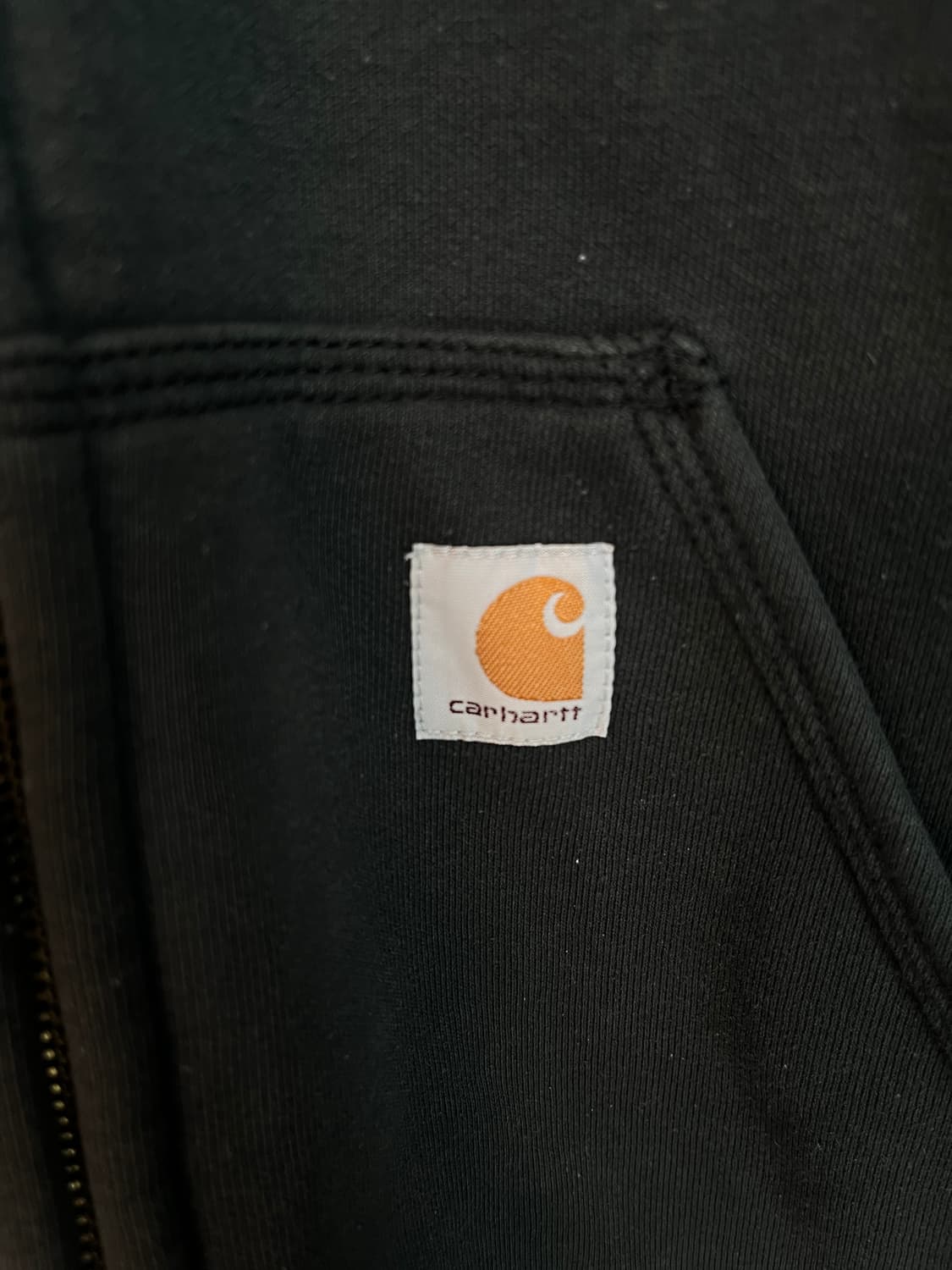 칼하트 미드웨이트 후드집업 블랙 [S] 상품이미지5