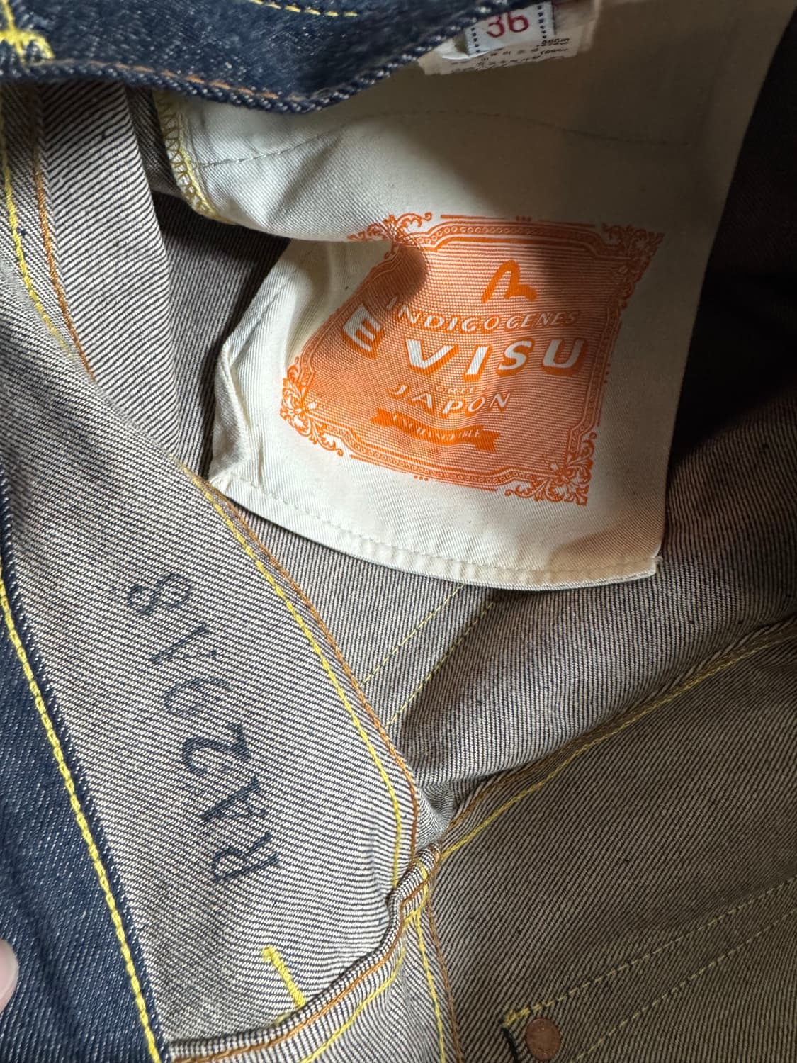 새제품 에비수(Evisu) No.2 오리지널 빅다이콕 셀비지 데님 청바지 상품이미지4