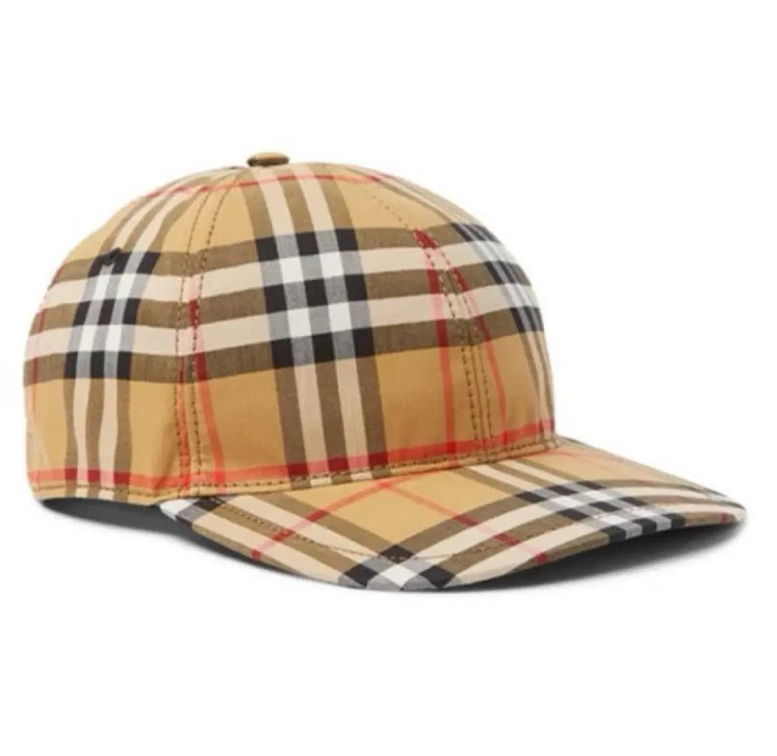 남녀공용 버버리 노바 체크 베이스볼 스트라이프 코튼 볼캡 캔버스 모자 상품이미지1