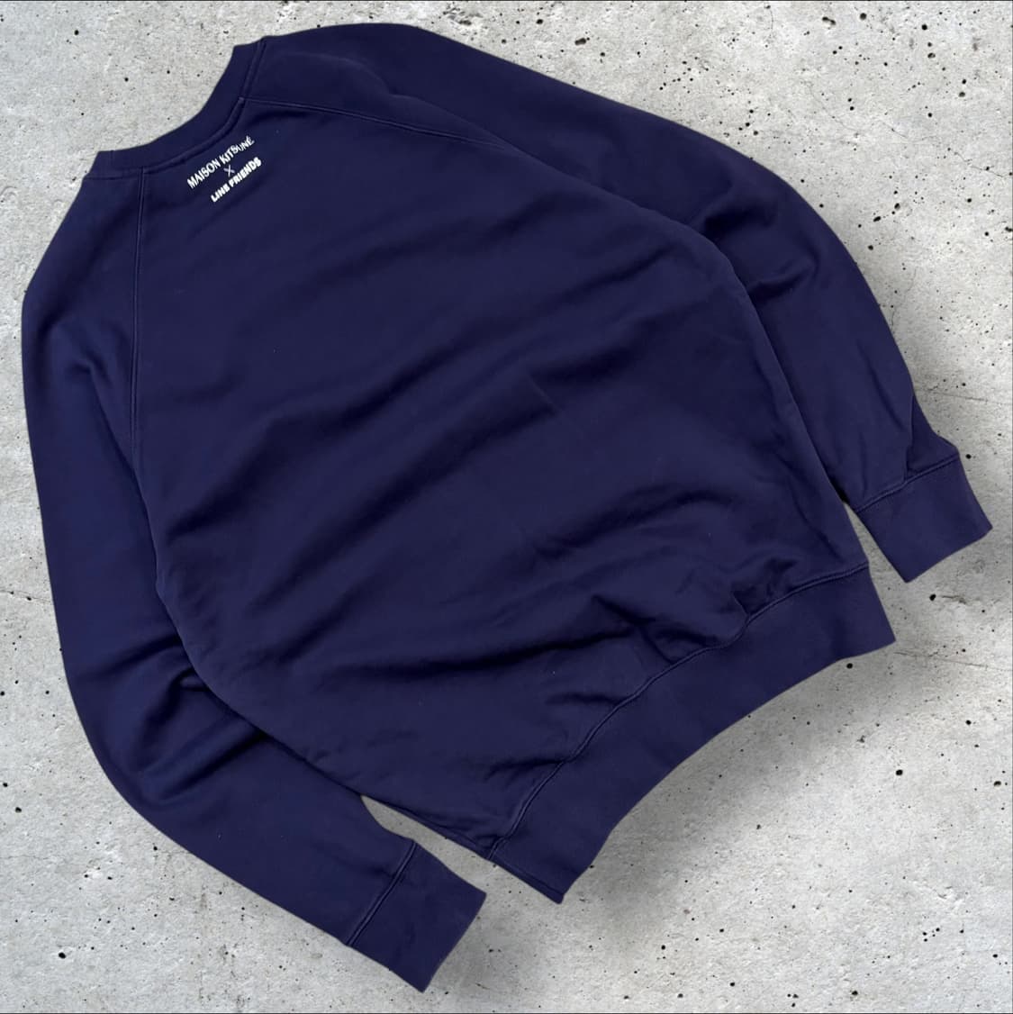 [L] 메종키츠네 라인프렌즈 맨투맨 네이비 B786 상품이미지2