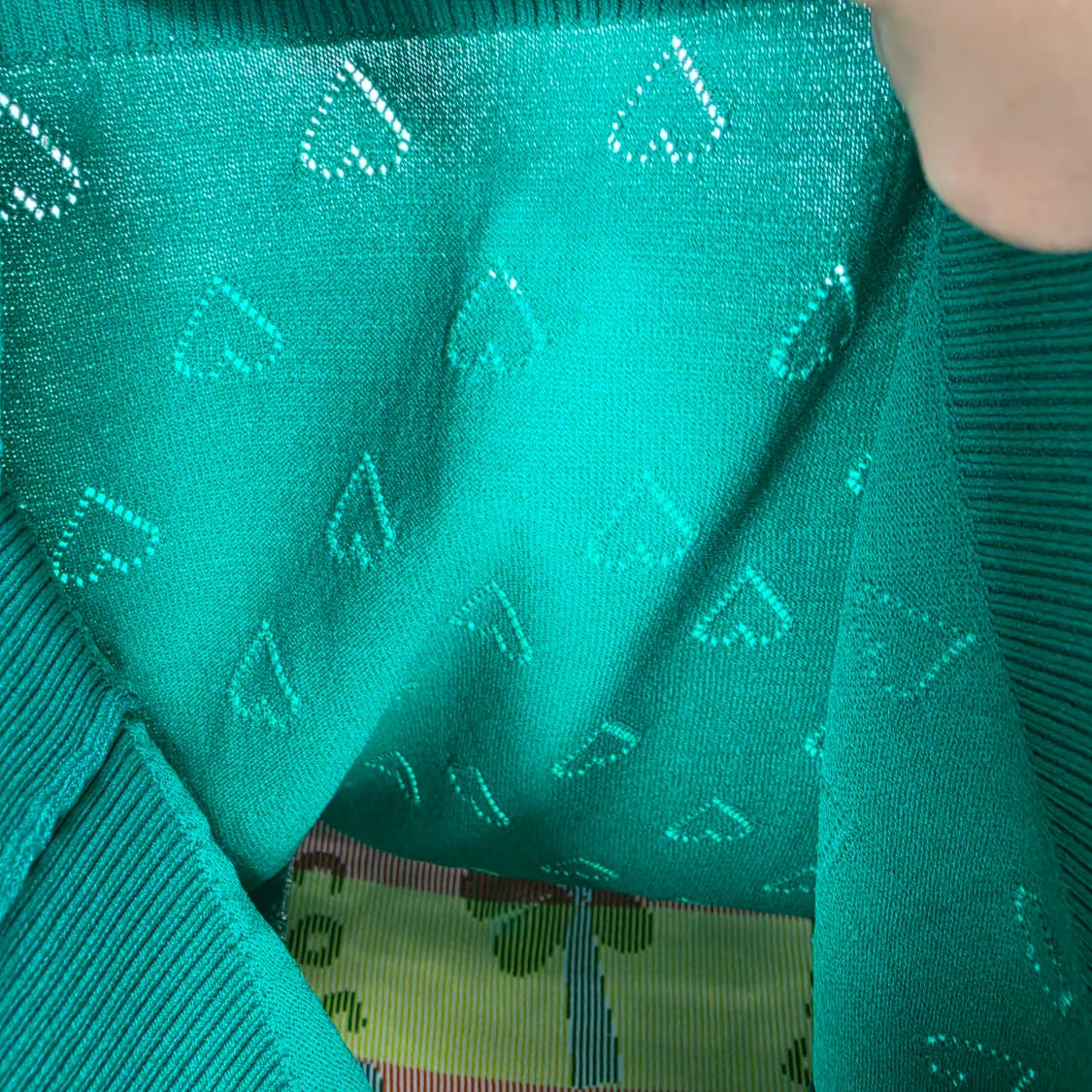 25SS 베네통 여성 반팔 칼라 니트 티셔츠 100(L)사이즈 새상품급 상품이미지8