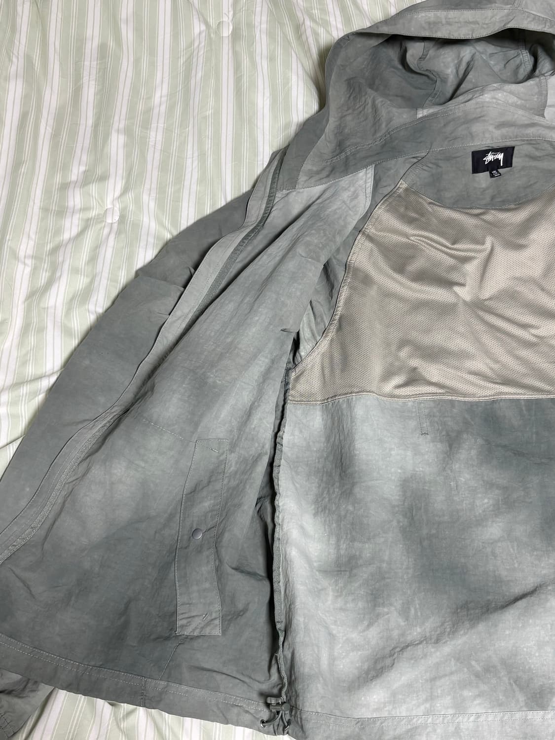 스투시 웨이브 다이 비치 쉘 자켓 세이지 2XL 상품이미지3