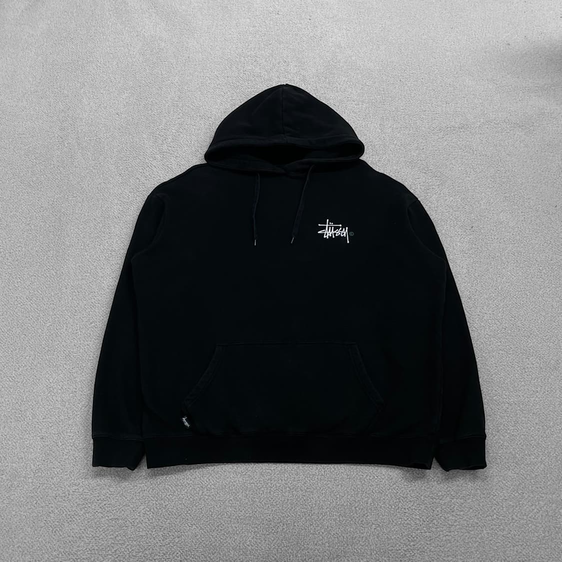 스투시 Stussy 베이직 로고 후드티 블랙 상품이미지2