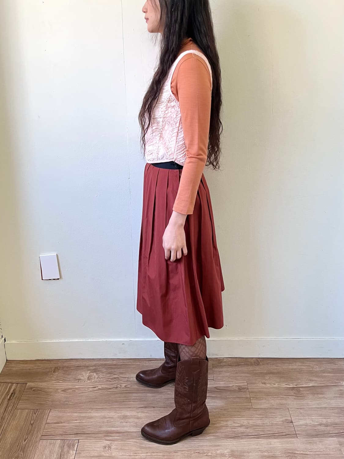 MARGARET HOWELL 핀턱 스커트 상품이미지9