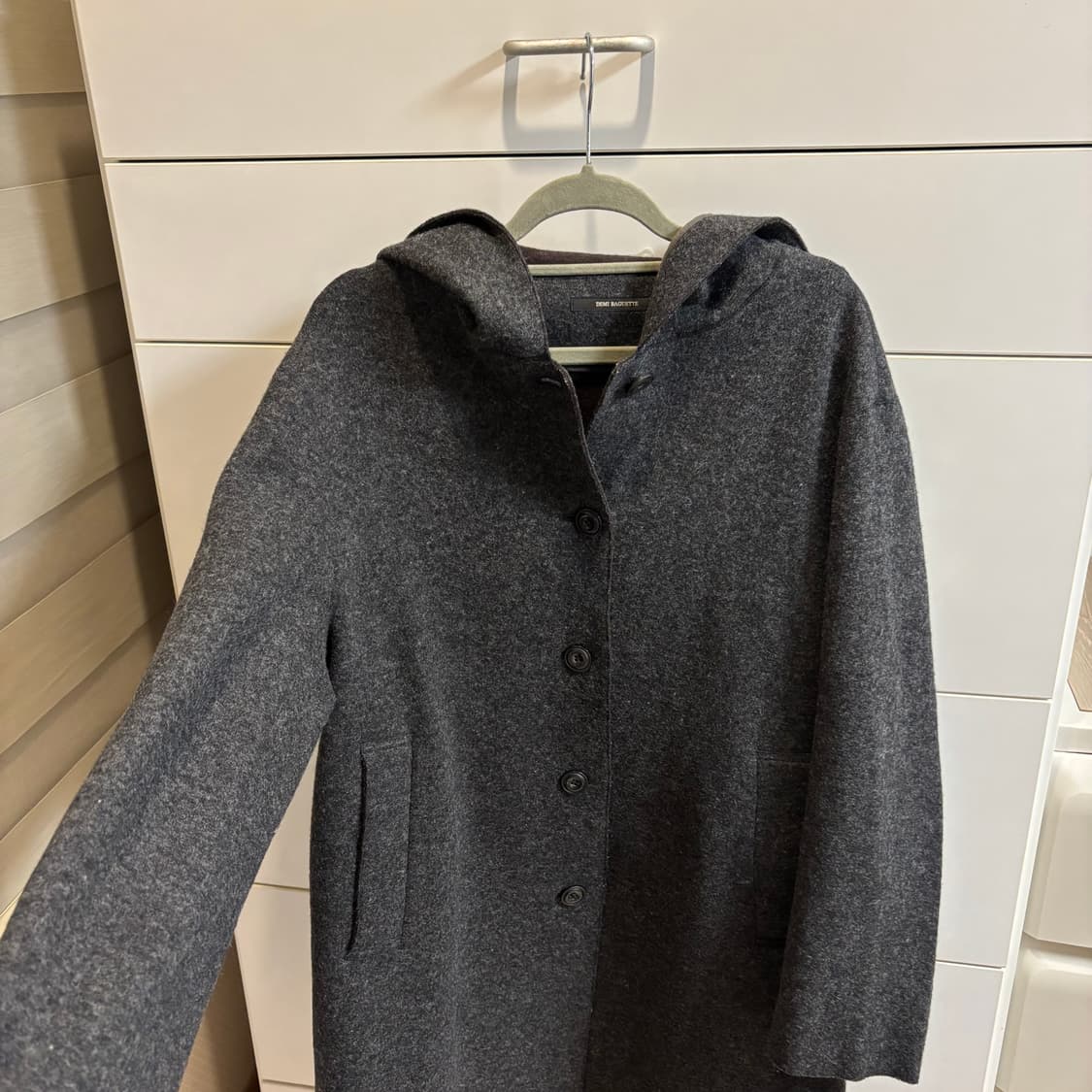 울혼방 그레이 보카시 후드 코트(일본제) 상품이미지5