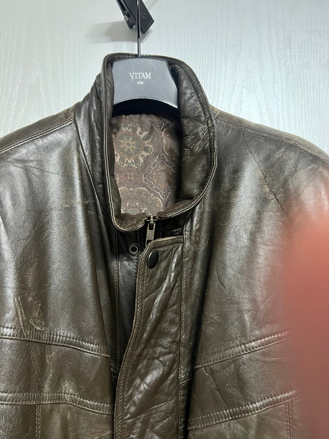 양가죽블루종 딥브라운 상품이미지2