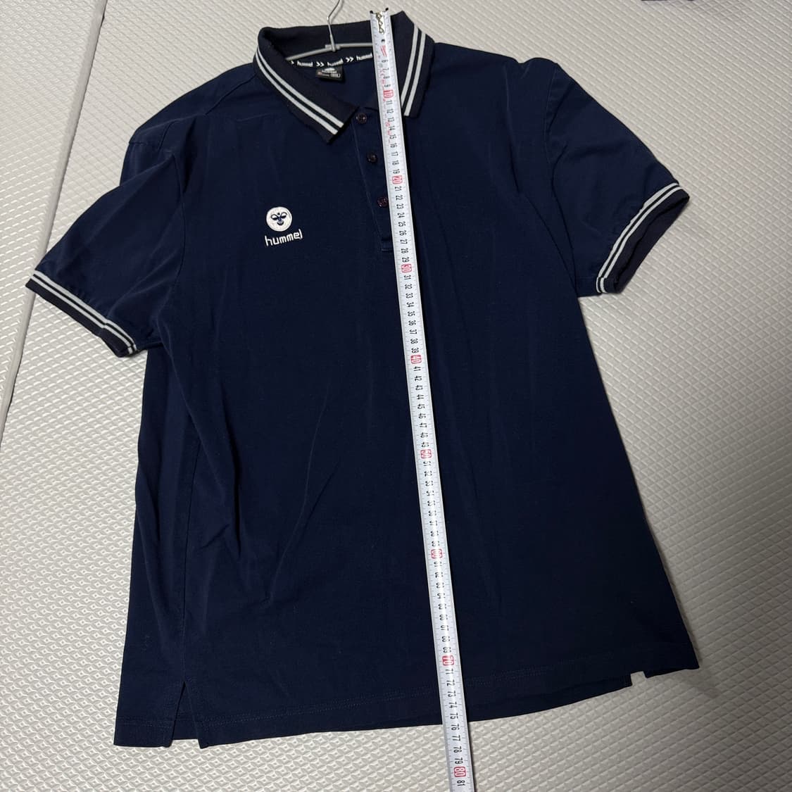 험멜3xl,hummel 네이비 반팔 카라티 상품이미지3