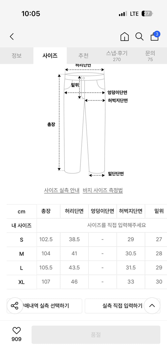 피스워커 데님 New Wave Black / New Stan 상품이미지5