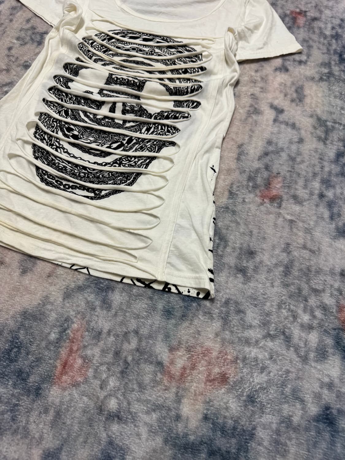 Unknown distressed skull punk top 상품이미지6