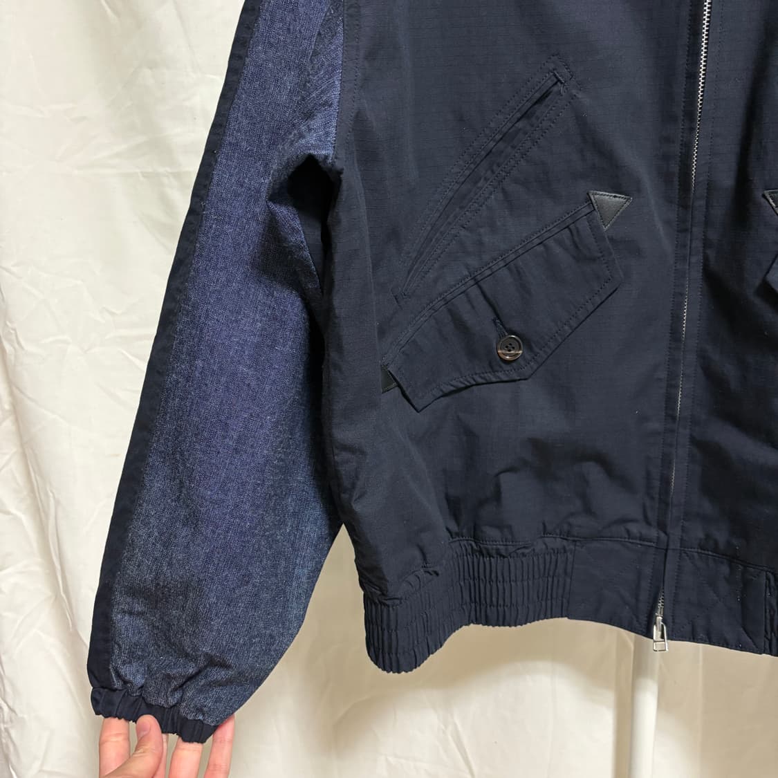 네이머클로딩 립스탑 믹스드 스윙자켓 / 네이비, XL 상품이미지5