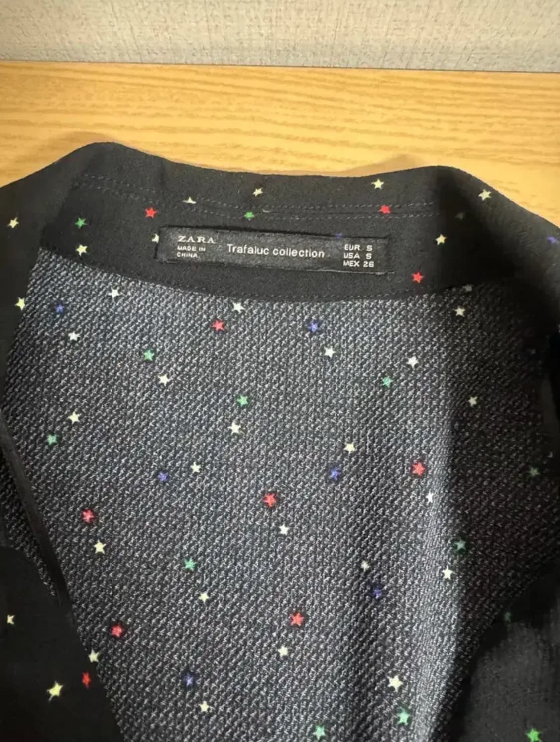 ZARA 트라팔룩 별 패턴 카라 미니 원피스  상품이미지4