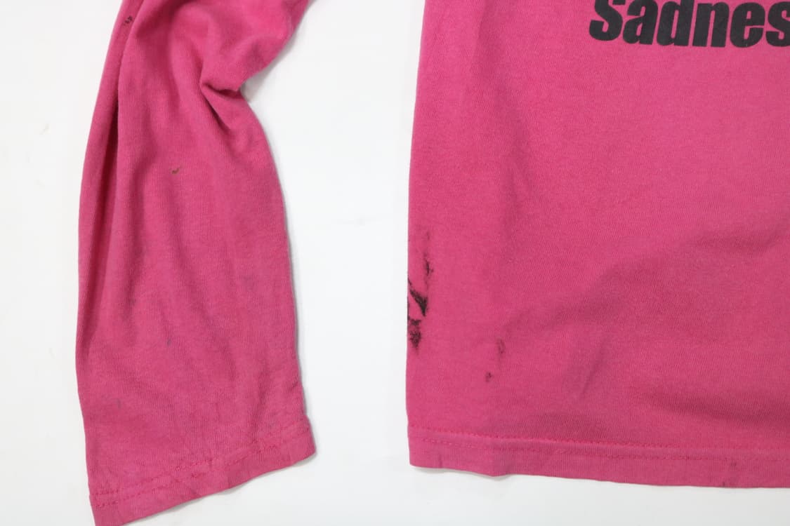 빈티지 핫핑크 "FIVE DRIVE" 그래픽 롱슬리브 티셔츠 (L) 상품이미지4