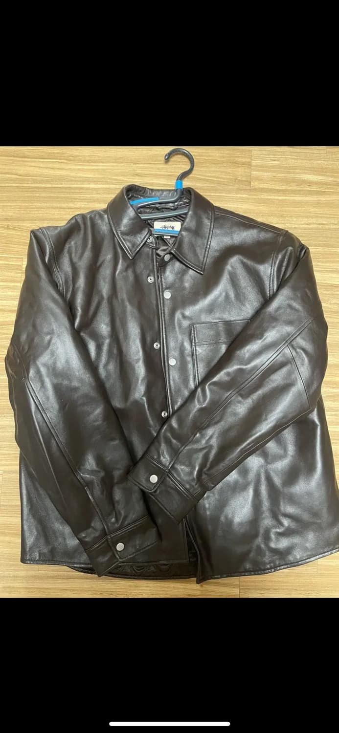 Stussy 박스레더오버자켓 에스프레소L 상품이미지2