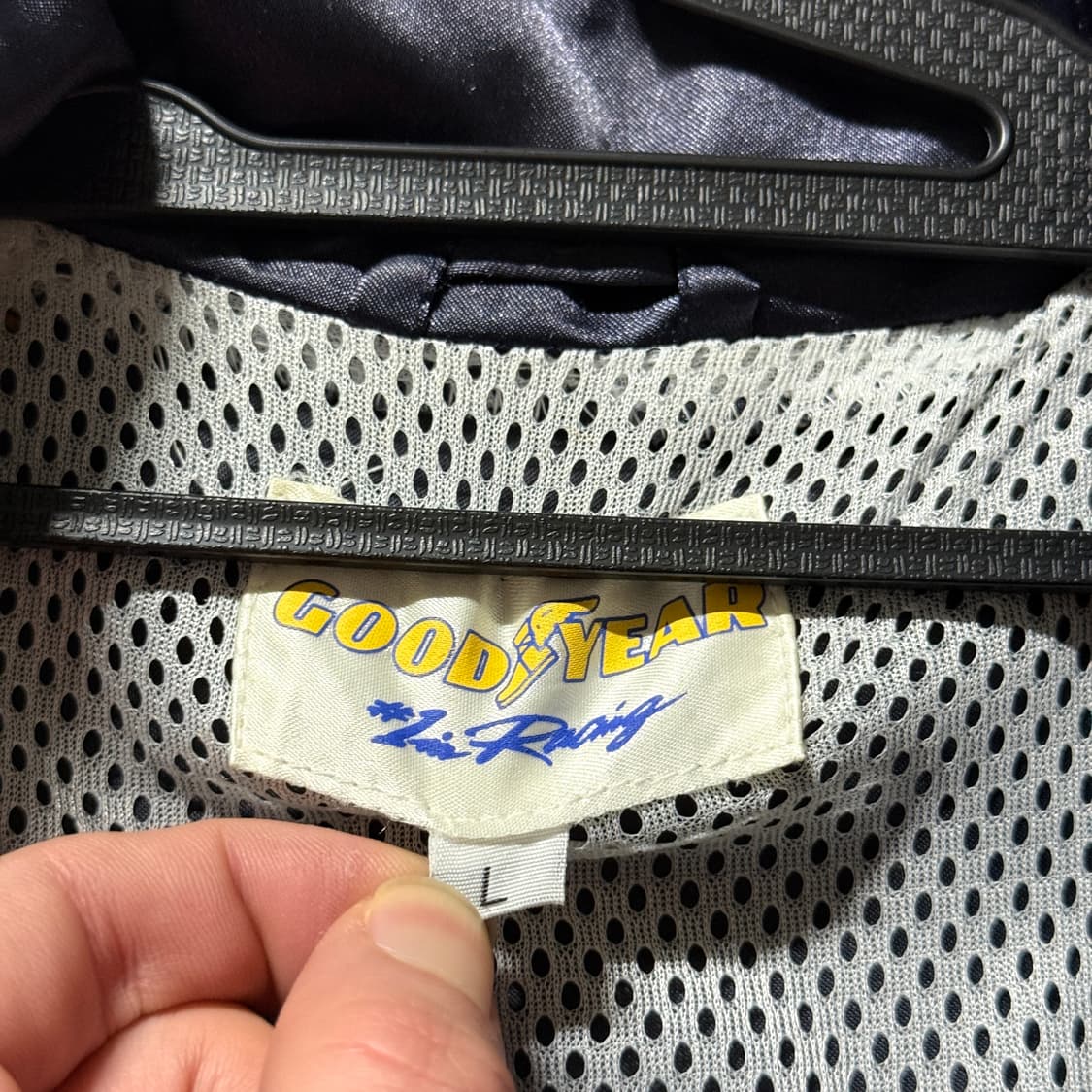 VTG 빈티지 올드스쿨 빅 프린팅 레이싱 사틴 바시티 자켓 상품이미지5